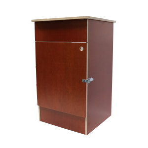 Comfoorkast 500 x 500 mm zonder lade in lichtbruin betontriplex