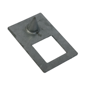 Koppelplaat hoek boven enkele kegels