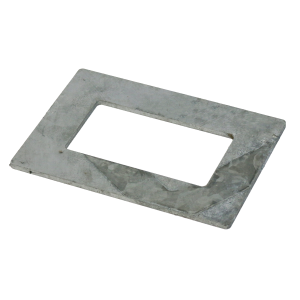 Koppelplaat hoek onder elektrolytisch verzinkt / Plaat A