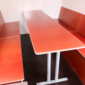 Opbergbank met rugleuning 1200 x 515